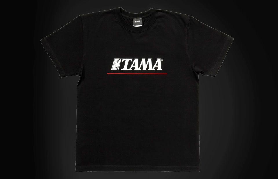 TAMA图标黑色T恤衫