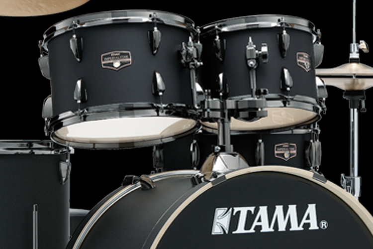 TAMA Drums | IMPERIALSTAR BLACKED OUT BLACK WRAP w/ BLACK NICKEL