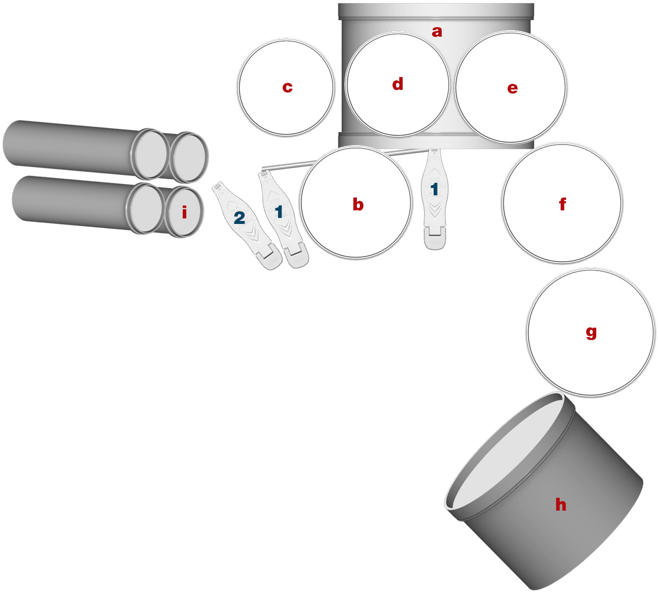 Chuck Burgi's Setup Diagram