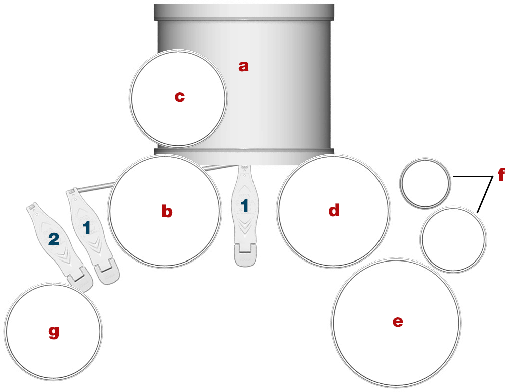 Jay Dee Daugherty's Setup Diagram