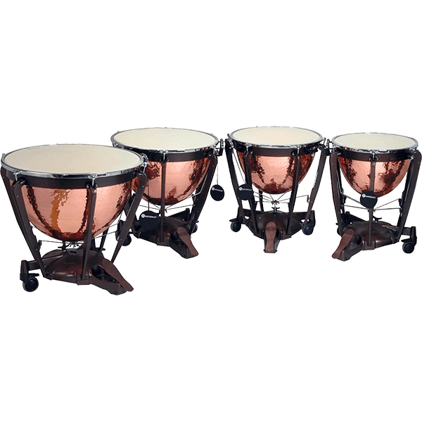 Bergerault Grand Professional Series Timpani Set 23"-26"-29"-32", Parabolic, Hand-Hammered Copper  GP3692KH