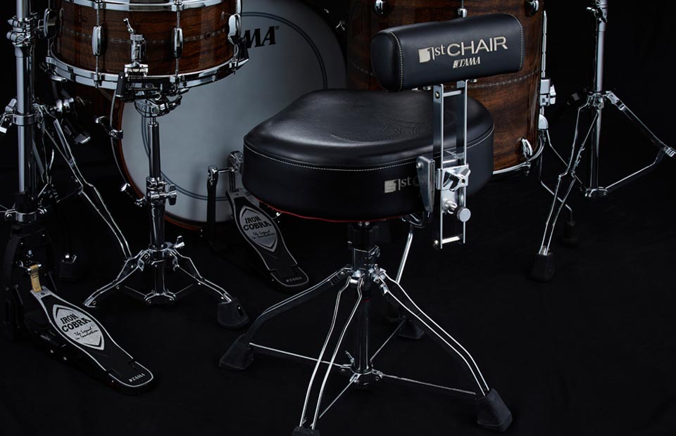 Tama HT741B - Siège 1st Chair Ergo Rider avec dossier - Siège batterie