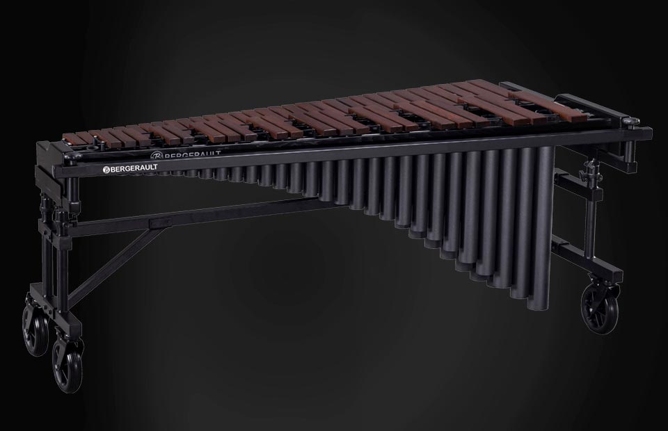 Bergerault Performance Series Field Marimba, 4.3 Octaves, Rosewood Bars, KMPR43D