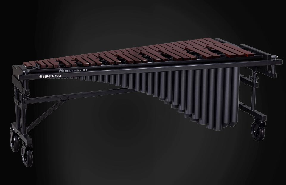 Bergerault Performance Series Field Marimba, 4.5 Octaves, Rosewood bars, KMPR45D