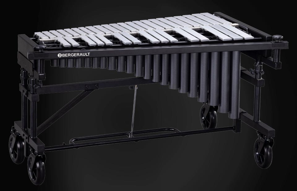 Bergerault Performance Series Field Vibraphone, 3.0 Octaves, Silver Bars, Motorless KVPS30NSD