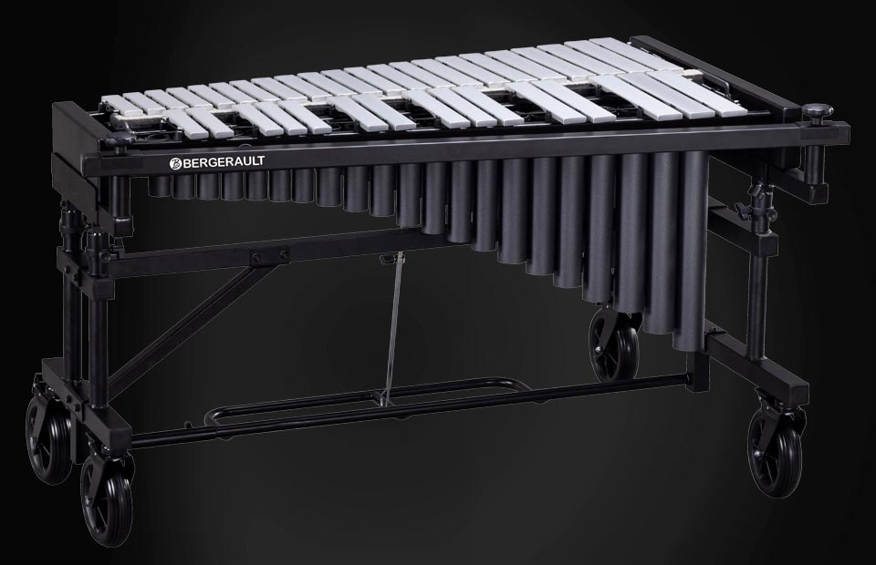 Bergerault Performance Series Field Vibraphone, 3.0 Octaves, Silver Bars, KVPS30SD