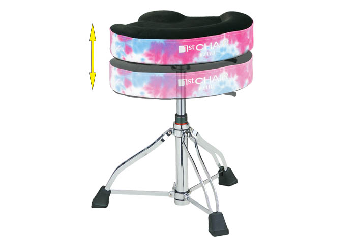 TAMA Drums | 1st Chair Round Rider & Glide Rider w/ Tie-Dye